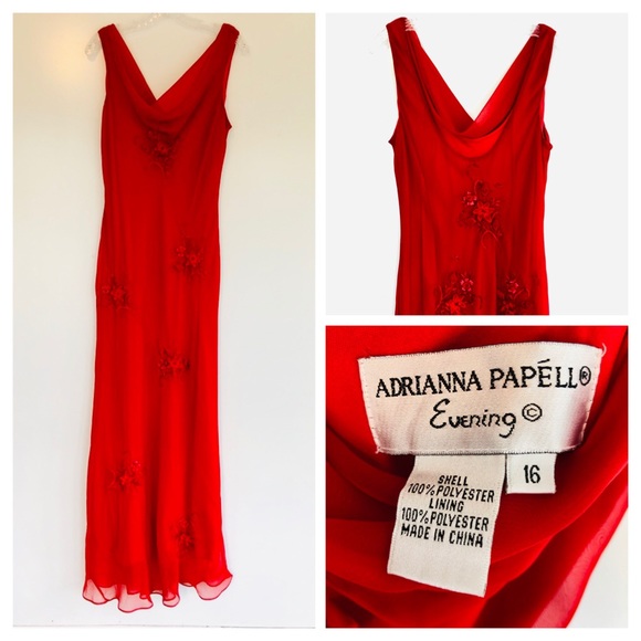 Adrianna Papell Dresses & Skirts - Adrianna Papell Evening Dress in Red size 16